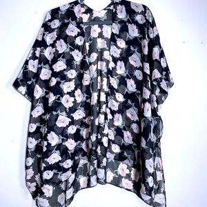 Floral Chiffon Kimono Top